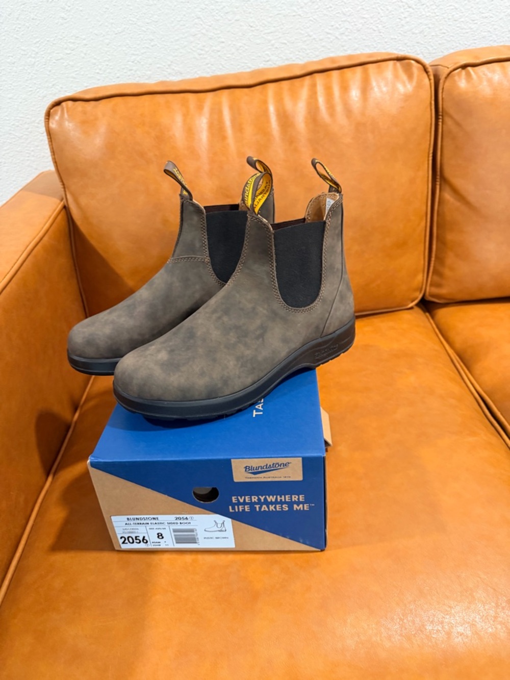Blundstone Men's Boot - Rustic Brown with Black Elastic